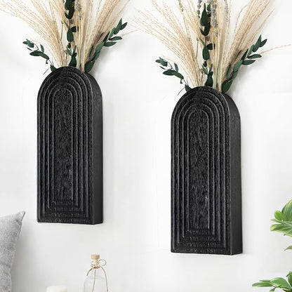 Wooden Wall Art Decor: Wall Vases