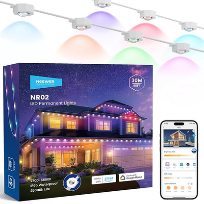 NEEWER 96ft Permanent Outdoor Lights