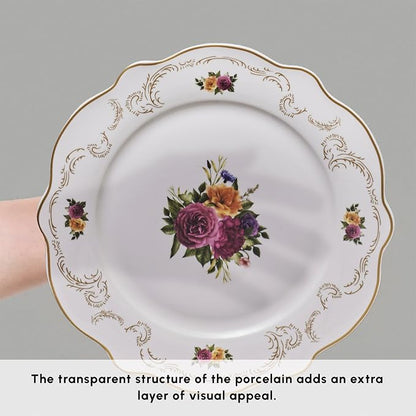 Karaca Forever Bone China Antique 24-Piece Dinner Set