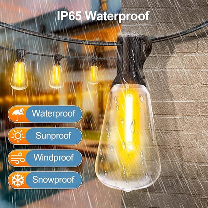 Outdoor String Led Patio Lights - 200Ft 60M Outside Waterproof Light ST38