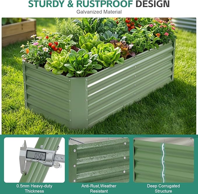 Galvanized Raised Garden Bed