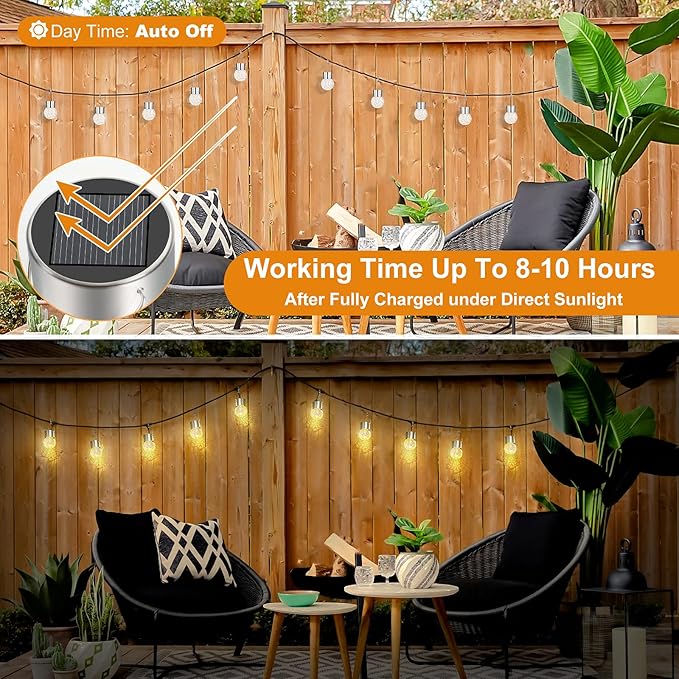 12Pack Hanging Outdoor Solar Lights