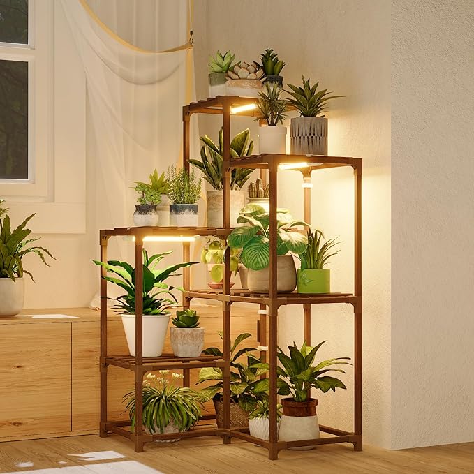 Bamworld Plant Stand with Grow Light