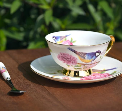 British Coffee Cup 3 Piece Set（6.8oz） Household Fashional Tea Cup