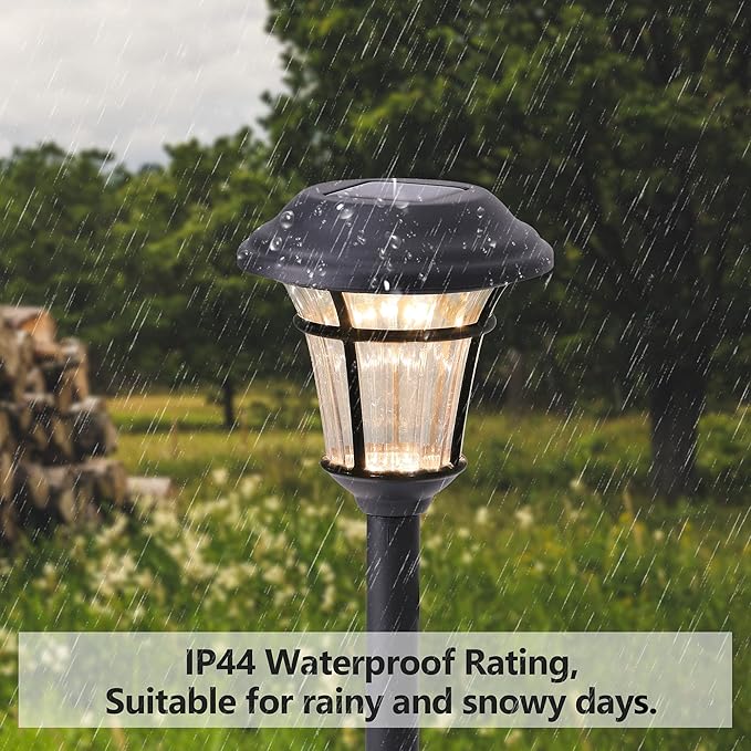 MAGGIFT 12 Pack Solar Pathway Lights Outdoor Solar Garden Lights