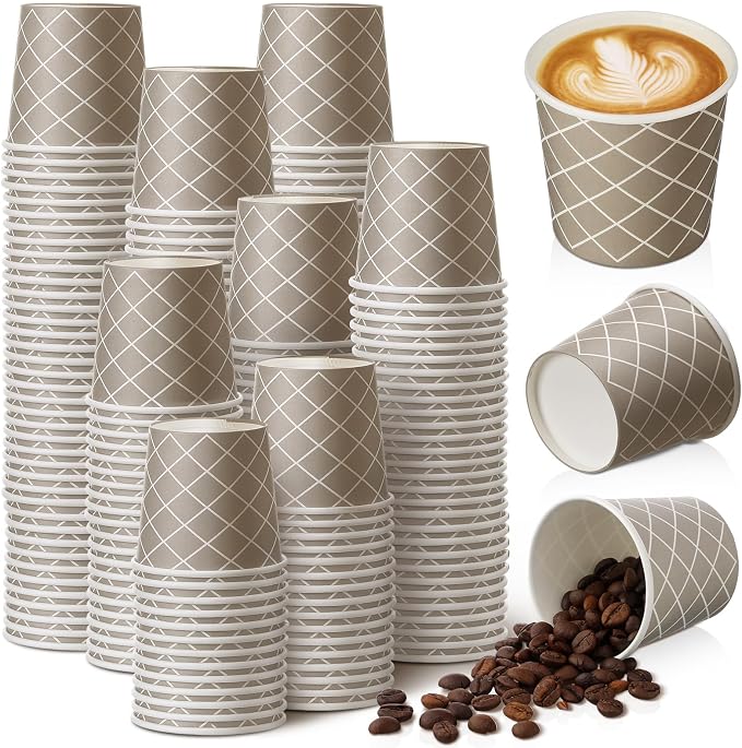 Rtteri 300 Pcs Count 3 oz Disposable Coffee Cups Disposable Espresso Cups Small