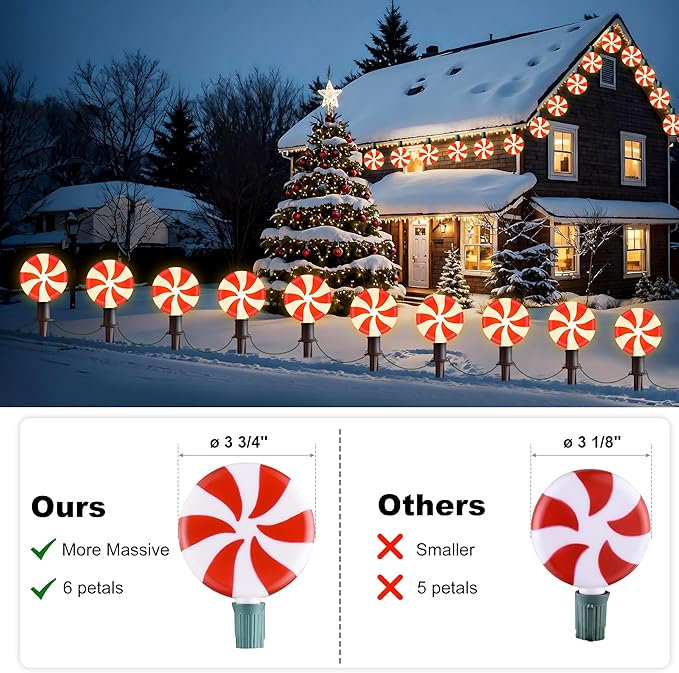 Ultimate Unicorn Christmas Lollipop Pathway Lights