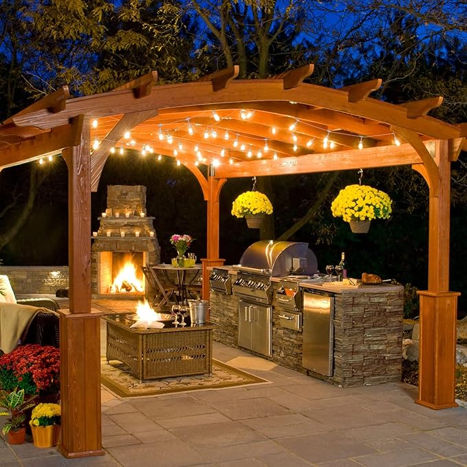 Mlambert 3 Color Outdoor LED Dimmable String Lights