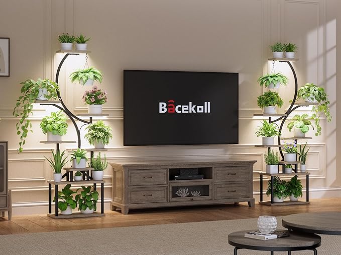 Plant Stand Indoor with Grow Lights