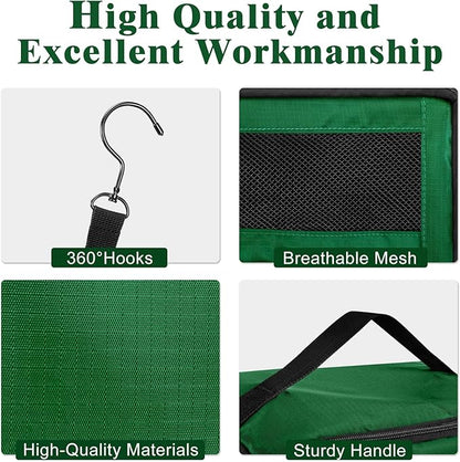 Hanging Travel Organizer, Carry on Luggage Suitcase Organizer, Travel Essentials Portable Travel Shelves Packing Cube for Travel Cruise Small,Green