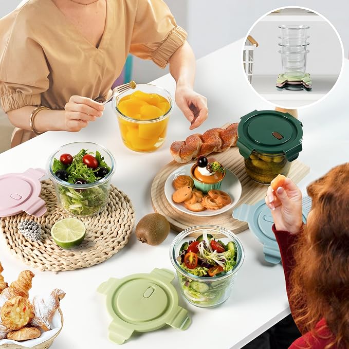 3Cup/23oz Glass Meal Prep Containers