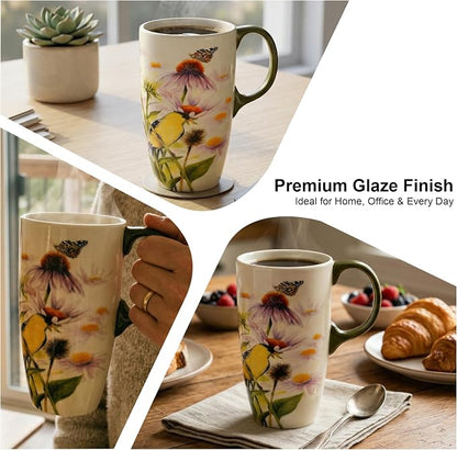 Topadorn Goldfinch Bird Coffee Mug
