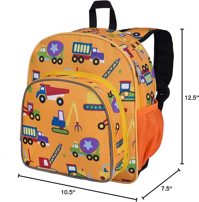Wildkin 12-inch Kids Backpack – Padded, Adjustable, Ideal for Daycare & Travel - Under Construction