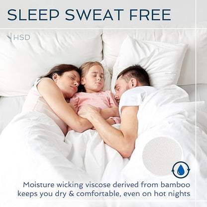 Hotel Sheets Direct 4 Piece Bed Sheet Set Full Size, 100% Viscose Derived from Bamboo Sheets Set with 2 Pillowcases, Cooling & Breathable Luxury Bedding, Moisture-Wicking & Silky Soft, Dark Gray