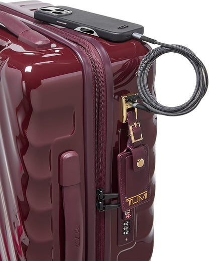 TUMI - 19 Degree International Expandable 4 Wheeled Carry-On - Hard Shell Suitcase - 21.8" X 14.0" X 9.0" - Wine