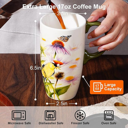 Topadorn Goldfinch Bird Coffee Mug