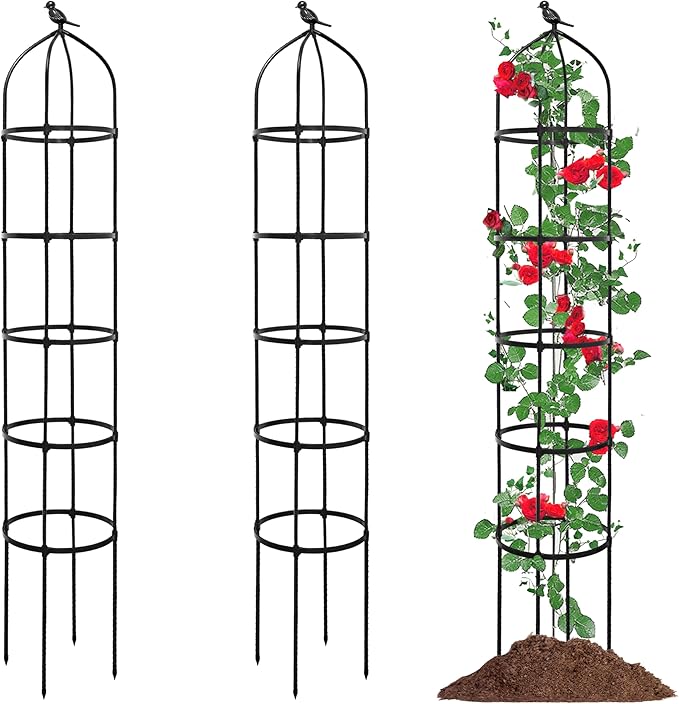 2-Pack 6.7FT Garden Obelisk Trellis