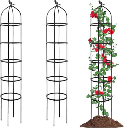 2-Pack 6.7FT Garden Obelisk Trellis