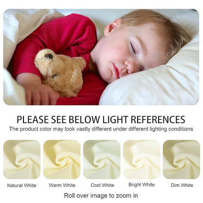 NTBAY Down Alternative Oversized Toddler Comforter, Super Soft and Warm Solid Color Baby Crib Quilted Blanket, 43x60 inches, Pink