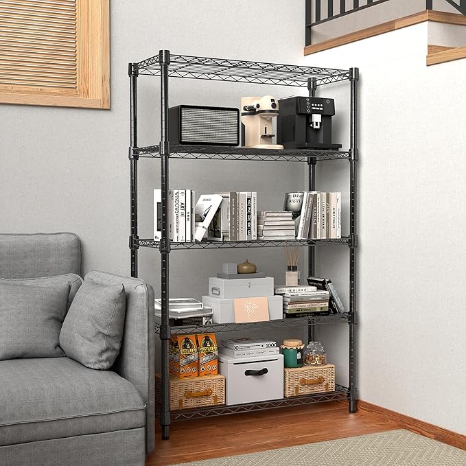 1250 lbs Storage Shelving Utility Shelving Unit 5-Tier Utility Shelving Unit