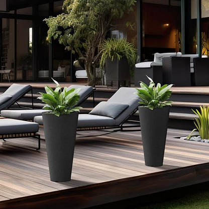 Kante Tall Round Planter Set of 2