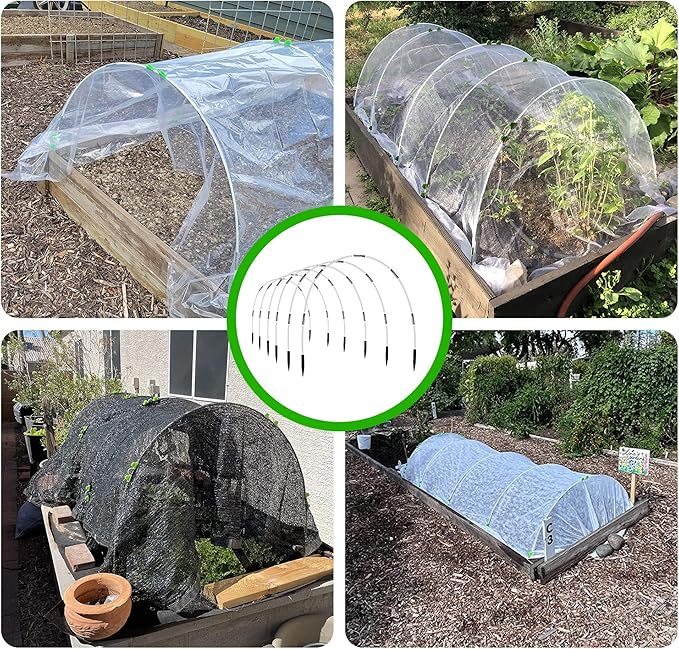 8FT Garden Hoops Grow Tunnel Kit
