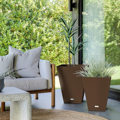 Veradek Nobleton Indoor/Outdoor Wide Square Planter