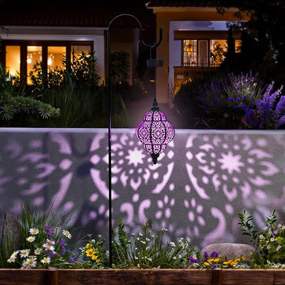 Hanging Solar Lights Outdoor Garden Decor Solar Lantern Waterproof Plastic