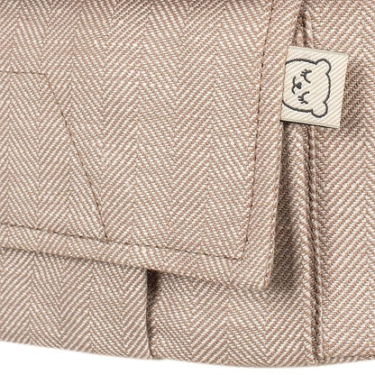 Baby Tula Linen Panel Free-to-Grow Baby Carrier - Adjustable, Comfortable, Newborn to Toddler Carrier - Ergonomic Fit for 7lbs to 45lbs - Plant-Based Fabric - Back & Front Carry Options - Sand (Tan)