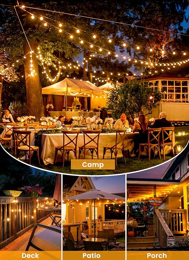 Brightown 158FT Solar String Lights Outdoor