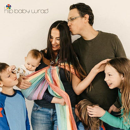 Hip Baby Wrap Ring Sling Baby Carrier for Infants and Toddlers - Beautiful, 100% Soft Cotton Baby Wraps Carrier For Babies 8-35 lbs - Perfect Baby Shower Gifts Moms And Dads - Nursing Cover (Midnight)