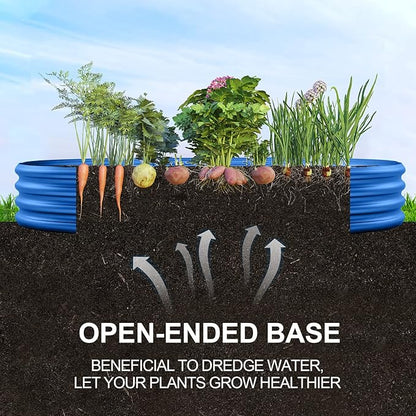Land Guard Galvanized Raised Garden Bed Kit, Galvanized Planter Raised Garden