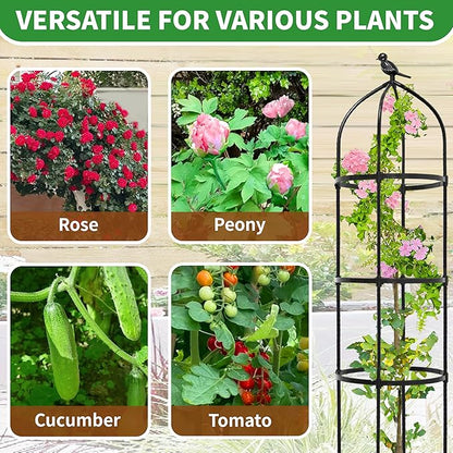 2-Pack 6.7FT Garden Obelisk Trellis