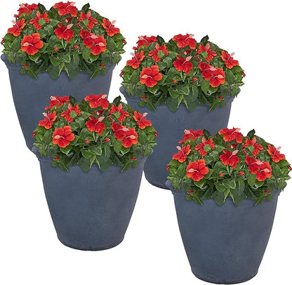 Sunnydaze 20-Inch Anjelica Large Plastic Pot