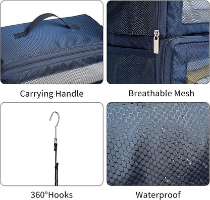 Suitcase Organizer Travel Bags Organizer for Luggage Compression Hanging Packing Cubes for Travel Carry on Closet (Bag Only)