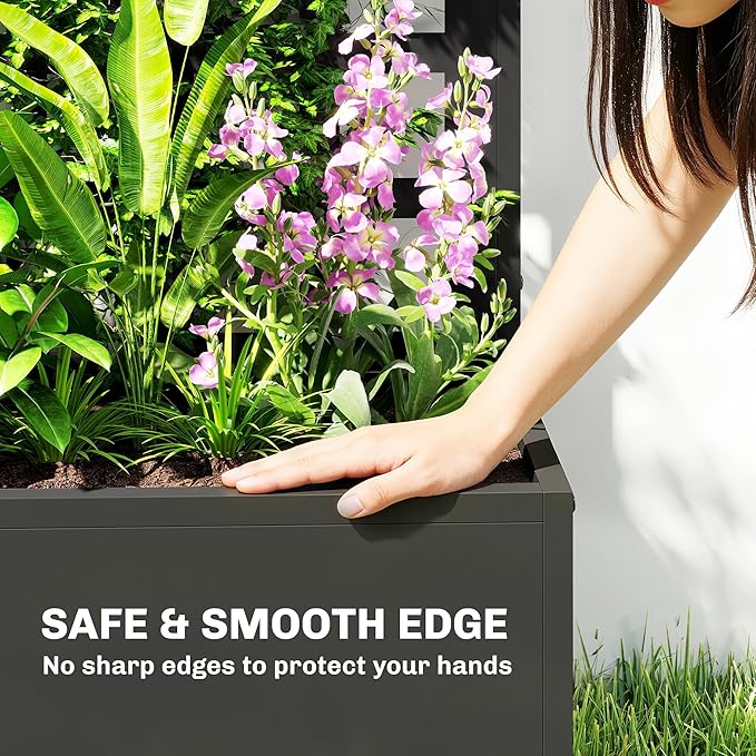 Outsunny Galvanized Raised Garden Bed