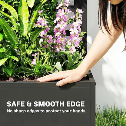Outsunny Galvanized Raised Garden Bed