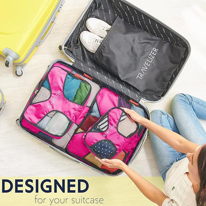 Travel Packing Cubes 5 pcs Luggage Organizer Set for Bag & Suitcase