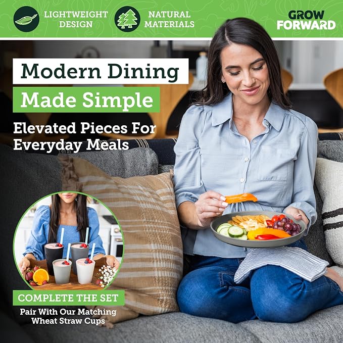 Grow Forward Premium Wheat Straw Plates
