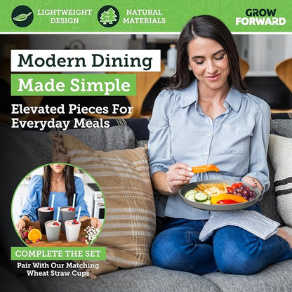 Grow Forward Premium Wheat Straw Plates