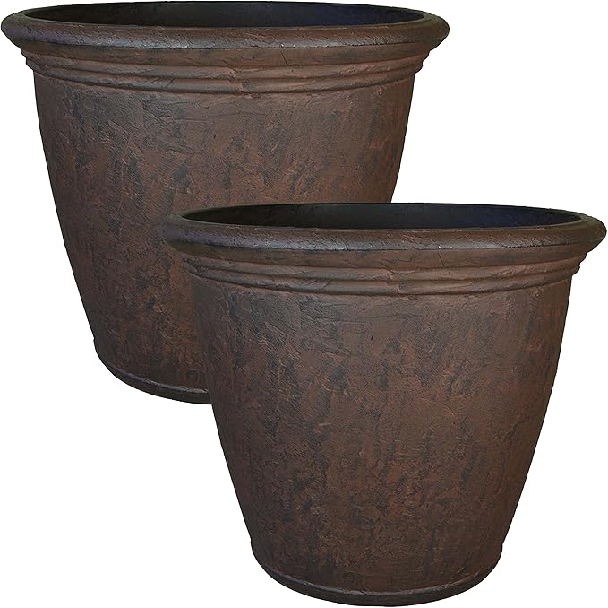 Sunnydaze 24-Inch Anjelica Large Plastic Pot