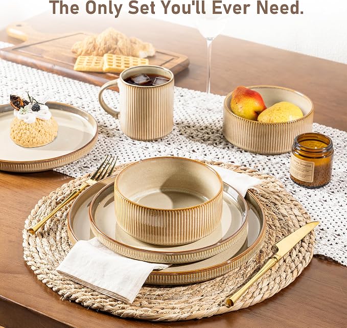 GBHOME Stoneware Dinnerware Sets