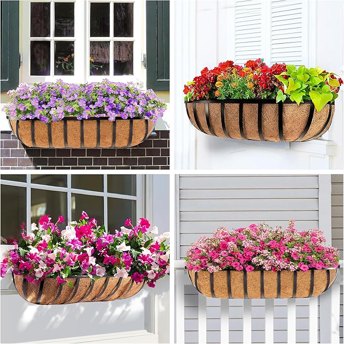 2pcs 30' Planter, Metal Window Box