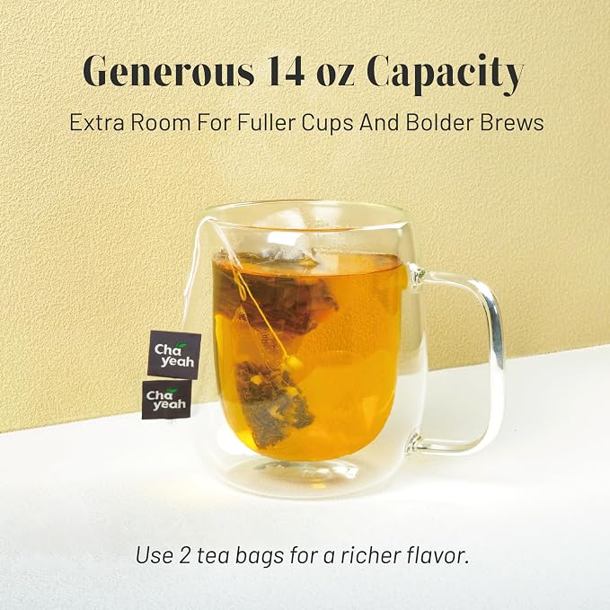 Double Wall Glasses, 14 OZ Insulated Mugs
