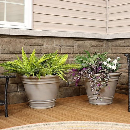 Sunnydaze 20-Inch Franklin Large Plant Pot