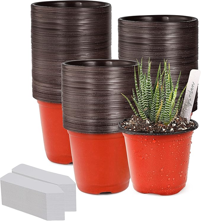 TDHDIKE 4" Small Plastic Plant Pots
