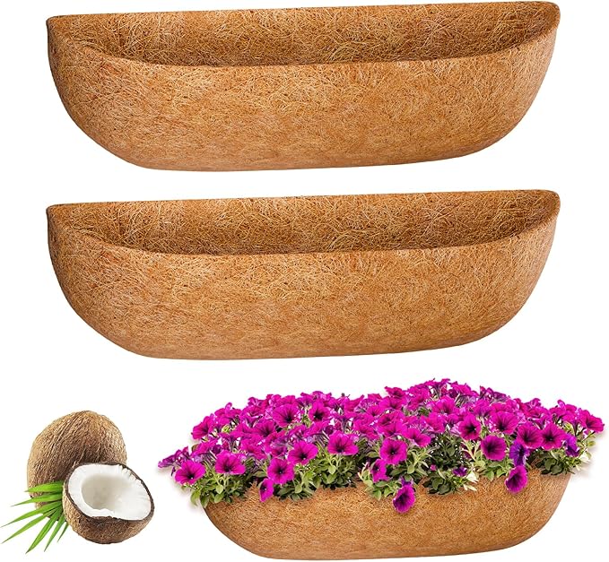 ZeeDix 24 Inch Trough Coconut Liners