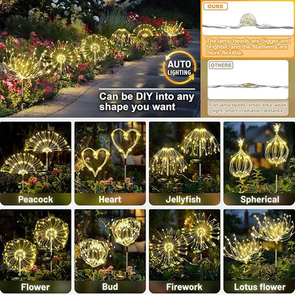 Anordsem Solar Lights Outdoor Waterproof: Garden Light Solar Powered