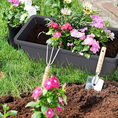 CADUKE Railing Planter Boxes 6 PCS, Planter Boxes