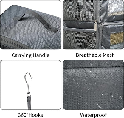 Suitcase Organizer Travel Bags Organizer for Luggage Compression Hanging Packing Cubes for Travel Carry on Closet (Bag Only)